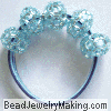 beaded hair tie