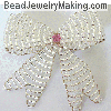 Silver Ribbon Brooch