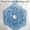 Beaded Hexagon Celtic Earring