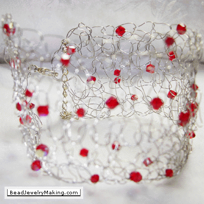 Crystal Wire Knit Bracelet