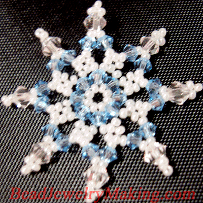 Beaded Star Snowflake