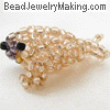 beaded champagne seal