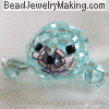 beaded turquoise seal frontview