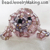 beaded violet seal frontview