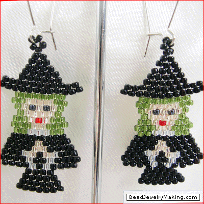 Halloween Witch Earring