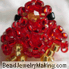 Beaded Red Canary