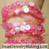 multi strand sequin bracelet